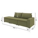 Ver imagem 3 de Sofá Modular 2 Lugares com Braço Lateral Direita Zen CabeCasa MadeiraOriginals