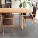 Ver imagem 3 de Mesa de Jantar Aurora com 8 Cadeiras Mabel Marrom 270cm