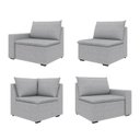 Ver imagem 7 de Sofá Modular de Canto 4 Módulos Zen CabeCasa MadeiraOriginals