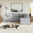 Ver imagem 2 de Sofá Modular de Canto 4 Módulos Zen CabeCasa MadeiraOriginals