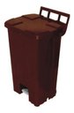 Ver imagem 4 de Cesto Lixeira Com Rodas E Pedal 100l Marca Jsn:Branco