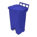 Ver imagem 2 de Cesto Lixeira Com Rodas E Pedal 100l Marca Jsn:Branco