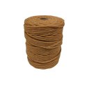 Ver imagem 1 de Cordão de Algodão Trancelim 6mm para Artesanato e Macrame Caramelo 50 Mts