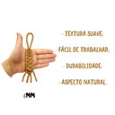 Ver imagem 4 de Cordão de Algodão Trancelim 6mm para Artesanato e Macrame Caramelo 50 Mts