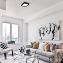 Ver imagem 1 de Kit 10 Painel Led Recuado Sobrepor 24w Plafon Quadrado - Preto - Branco Neutro 4000k - 110v/220v