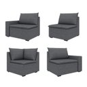 Ver imagem 7 de Sofá Modular de Canto 4 Módulos Zen CabeCasa MadeiraOriginals