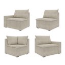 Ver imagem 7 de Sofá Modular de Canto 4 Módulos Zen CabeCasa MadeiraOriginals