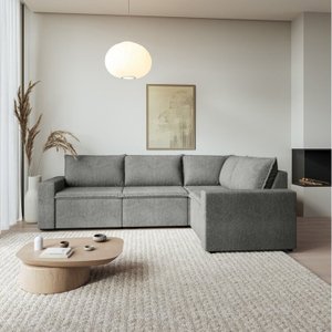 Sofá Modular de Canto 4 Módulos Zen Cabecasa Madeiramadeira