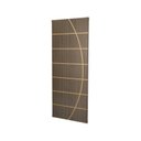 Ver imagem 2 de Kit com 2 Folhas de Porta Madeira Decorada 210x70cm Espessura 3,5cm Neblina MGM Marrom/Carvalho Queb