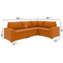 Ver imagem 3 de Sofá Modular de Canto 4 Módulos Zen CabeCasa MadeiraOriginals