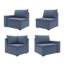 Ver imagem 7 de Sofá Modular de Canto 4 Módulos Zen CabeCasa MadeiraOriginals