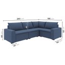 Ver imagem 3 de Sofá Modular de Canto 4 Módulos Zen CabeCasa MadeiraOriginals