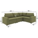 Ver imagem 3 de Sofá Modular de Canto 4 Módulos Zen CabeCasa MadeiraOriginals