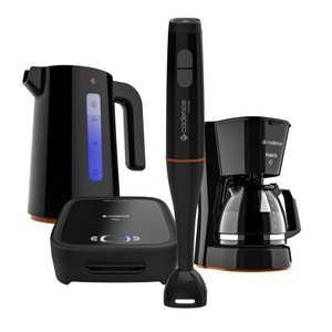 Kit Completo Cadence Cozinha Black Contrast Iii 110v