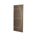 Ver imagem 1 de Kit com 2 Folhas de Porta Madeira Decorada 210x70cm Espessura 3,5cm Neblina MGM Marrom/Carvalho Queb