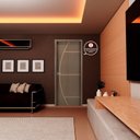 Ver imagem 3 de Kit com 3 Folhas de Porta Madeira Decorada 210x70cm Espessura 3,5cm Neblina MGM Marrom/Carvalho Quebec