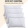 Kit 4 Travesseiros 100% Algodão Antialérgico Percal 300 Fios Extramacio 50x70cm - Bf Colchões - 6