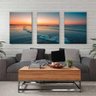 Conjunto de 3 Telas Decorativas Beira Mar-40x60 - 1