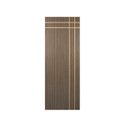 Ver imagem 1 de Kit com 3 Folhas de Porta Madeira Decorada 210x80cm Espessura 3,5cm Manqueira MGM Marrom/Carvalho Quebec
