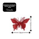 Ver imagem 5 de Jogo 4 Borboletas Vermelho Glitter 12x18cm Enfeite Natal com Presilha