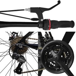 Bicicleta Aro 29 Shimano Traseiro Aço 21 Velocidades Marchas:azul Celeste - 2