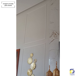 Boiserie Moldura Rodameio de Eva Adesivo e Flexível *orion 2,5cmx 5mm 20 Metros* Branco - 5