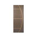 Ver imagem 3 de Kit com 2 Folhas de Porta Madeira Decorada 210x90cm Espessura 3,5cm Gaúcha MGM Marrom/Carvalho Quebec