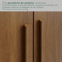 Ver mais imagens de Guarda-Roupa Casal com Pés 6 Portas 4 Gavetas Texas Premium Marrom/Cinamomo