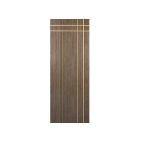 Kit com 3 Folhas de Porta Madeira Decorada 210x90cm Espessura 3,5cm Mantiqueira MGM Marrom/Carvalho Quebec