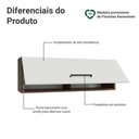 Ver imagem 3 de Armário Aéreo 100 Cm 1 Porta Basculante Rustic/branco Agata Madesa