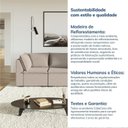 Ver mais imagens de Sofá Modular 2 Módulos Canto 1 Módulo Central Zen CabeCasa MadeiraOriginals