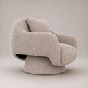 Ver imagem 5 de Poltrona Decorativa Aura Giratória Bouclê Moscow Design Orgânico