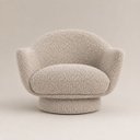 Ver imagem 4 de Poltrona Decorativa Aura Giratória Bouclê Moscow Design Orgânico