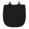 Assento Sanitário Poliéster para Louça Angra (logasa) Slow Close Cromado (reb. Oculto) Preto - 1