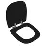 Assento Sanitário Poliéster para Louça Angra (logasa) Slow Close Cromado (reb. Oculto) Preto - 2