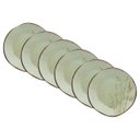 Ver imagem 1 de Jogo de Pratos Rasos Bambu 27,5cm 6 Pecas Porcelana Oxford