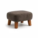 Ver imagem 7 de Poltrona Amamentação Viena Suede + Puff Macio Quarto Bebe:Marrom