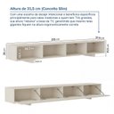 Ver imagem 3 de Rack para TV até 75 Polegadas Planejado 210cm Aruá CabeCasa MadeiraOriginals