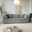 Ver imagem 2 de Sofá Modular 2 Módulos Canto 1 Módulo Central Zen CabeCasa MadeiraOriginals