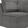 Sofá Modular 2 Módulos Canto 1 Módulo Central Zen CabeCasa MadeiraOriginals - 6
