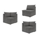 Ver imagem 7 de Sofá Modular 2 Módulos Canto 1 Módulo Central Zen CabeCasa MadeiraOriginals