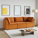 Ver imagem 2 de Sofá Modular 2 Módulos Canto 1 Módulo Central Zen CabeCasa MadeiraOriginals