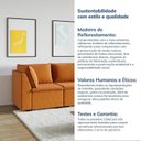 Ver mais imagens de Sofá Modular 2 Módulos Canto 1 Módulo Central Zen CabeCasa MadeiraOriginals