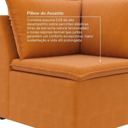 Sofá Modular 2 Módulos Canto 1 Módulo Central Zen CabeCasa MadeiraMadeira - 6
