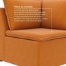 Sofá Modular 2 Módulos Canto 1 Módulo Central Zen CabeCasa MadeiraOriginals - 6
