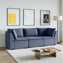 Ver imagem 2 de Sofá Modular 2 Módulos Canto 1 Módulo Central Zen CabeCasa MadeiraOriginals