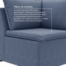Sofá Modular 2 Módulos Canto 1 Módulo Central Zen CabeCasa MadeiraOriginals - 6