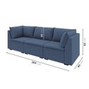 Ver imagem 3 de Sofá Modular 2 Módulos Canto 1 Módulo Central Zen CabeCasa MadeiraOriginals