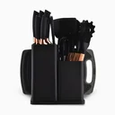 Ver imagem 2 de Kit Utensílios de Cozinha Jogo Completo 19 Peças Preto