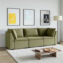 Ver imagem 2 de Sofá Modular 2 Módulos Canto 1 Módulo Central Zen CabeCasa MadeiraOriginals